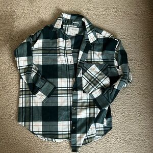 Abercrombie and Fitch Oversized Green Flannel - Size L